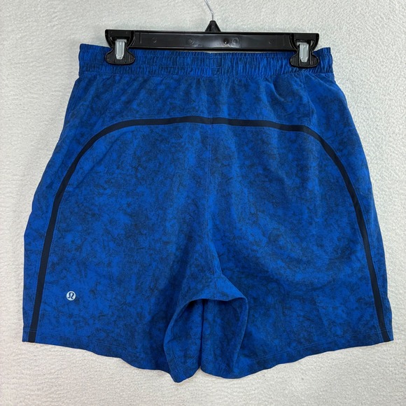 lululemon athletica Other - Lululemon Pace Breaker Shorts Men M Blue Marble Linerless Run Training LM7AGXS